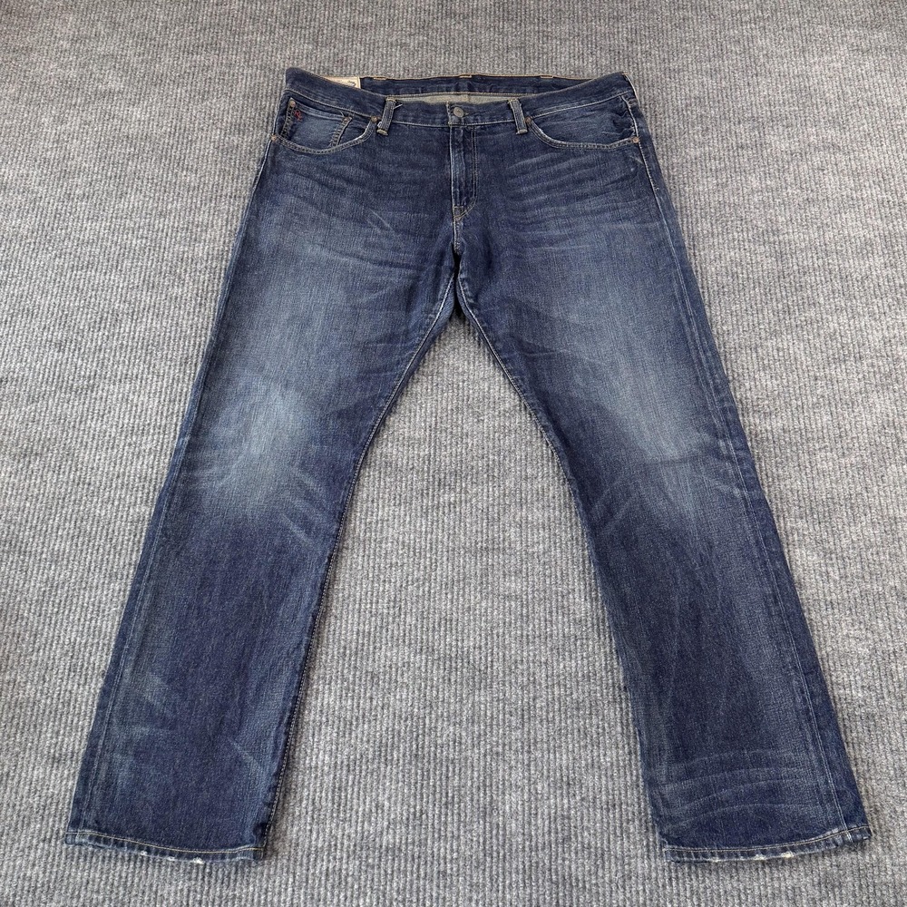 Polo Ralph Lauren Jeans Mens 38x32 Blue Medium Wash Barton Straight Denim